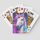 Personised unicorn memory pokerkaarten (Achterkant)