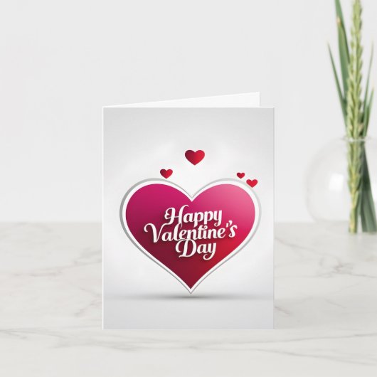 Personized Classic Romantic Valentine's Day Card Feestdagen Kaart (Voorkant)