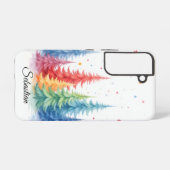 Personized Festive Christmas Phone Case  Samsung Galaxy Hoesje (Achterkant horizontaal)