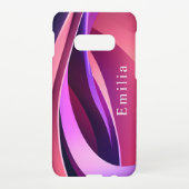 Personized Purple Phone Case Samsung Galaxy Hoesje (Achterkant)