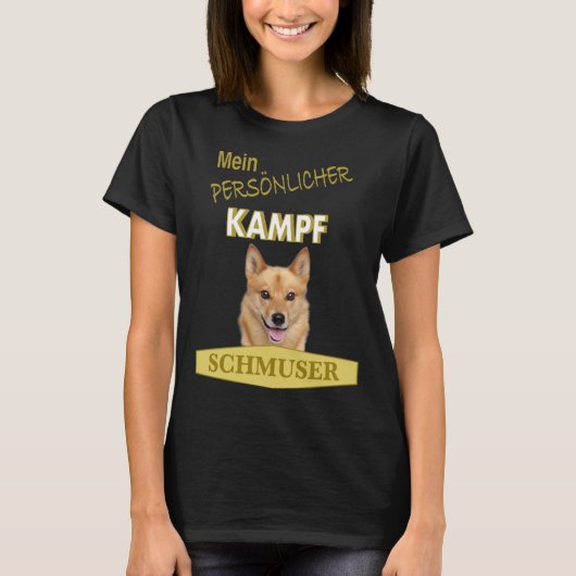 Persönlicher Kampf Schmuser Finnish Spitz T-shirt (Voorkant)