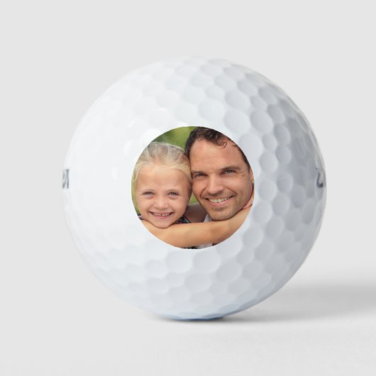 Persönliches Foto Vorlage Golfballen (Voorkant)