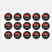 Personlicht van navn Danmark rundt design Labels (Vel)