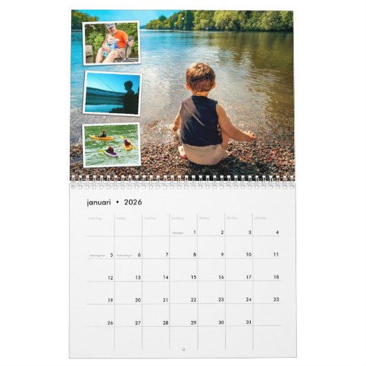 Personlig kalender - Familie fotoalmanacka 2024 (Jan 2026)
