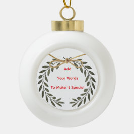 Personlized  keramische bal ornament