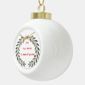 Personlized  keramische bal ornament (Rechts)