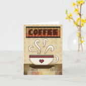 personlized koffiekaart kaart (Gele Bloem)