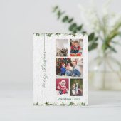 Personlized Merry Christmas Photo  Briefkaart (Staand voorkant)