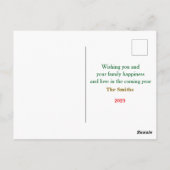 Personlized Merry Christmas Photo  Briefkaart (Achterkant)