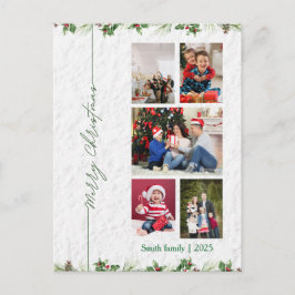 Personlized Merry Christmas Photo  Briefkaart