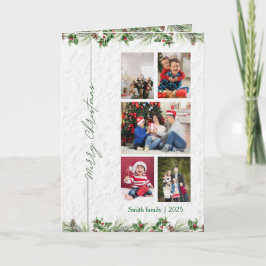 Personlized Merry Christmas Photo Card Feestdagen Kaart