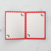 Personlized Merry Christmas Photo Card Feestdagen Kaart (Binnen)