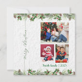 Personlized Merry Christmas Photo Card Feestdagenkaart (Voorkant)