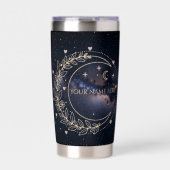 Personnalisé Lune Mystique et Ciel Étoilé  Geïsoleerde Drinkbeker (Voorkant)