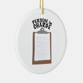 Persoon aan wie de leiding is keramisch ornament (Rechts)