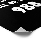 Persoon achter mij - Meldpunt zelfmoordpreventie 9 Poster (Hoek)