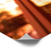 PERSOON DIE DE RONDE VAN DE AANGEDROOGDE FLUORESCE POSTER (Hoek)