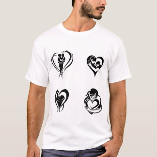 Persoon die een hart vasthoudt t-shirt