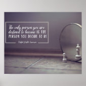 Persoon die je moet worden poster (Voorkant)