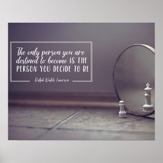 Persoon die je moet worden poster (Voorkant)