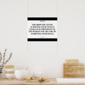 Persoon die je wordt: zwart en wit poster (Keuken)