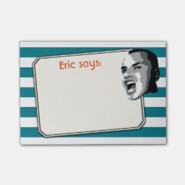 Persoon die op Witte Stripes schoudert op elke kle Post-it® Notes