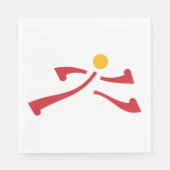 Persoon die Pictogram uitvoert Servet (Voorkant)