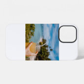 Persoon die pot met sap vasthoudt bij iPhone hoesje (Achterkant horizontaal)