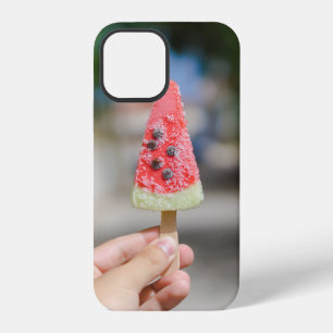 Persoon die 's ochtends popsikel houdt iPhone 12 hoesje