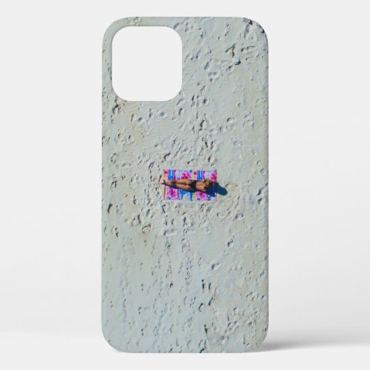 Persoon die zonnebaden op het strand Case-Mate iPhone case (Achterkant)