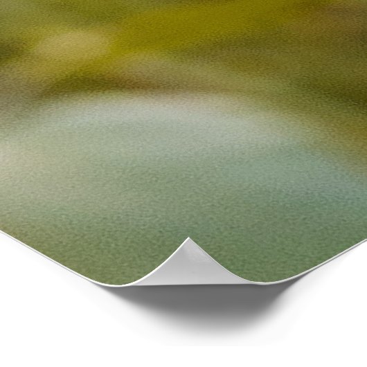 Persoon die zonnebloem houdt poster (Hoek)