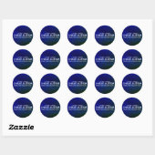 Persoon eerst Autisme Ronde Sticker (Vel)