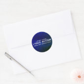 Persoon eerst Autisme Ronde Sticker (Envelop)