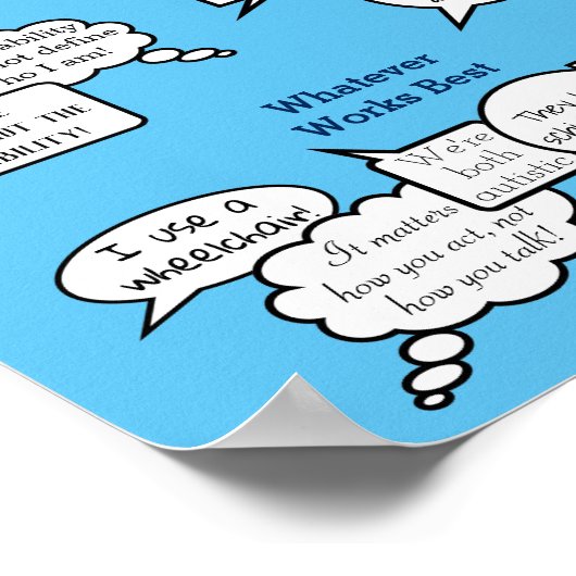 Persoon eerste identiteit eerste commentaar Afdruk Poster (Hoek)