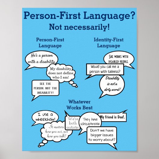 Persoon eerste identiteit eerste commentaar Afdruk Poster (Voorkant)