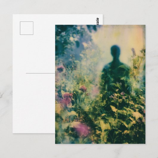 Persoon in de tuin Abstract Briefkaart (Voorkant / Achterkant)