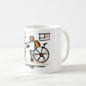 Persoon in een rolstoel Ziekenhuis Koffiemok (Voorkant rechts)