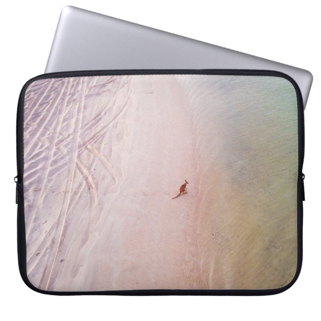 PERSOON IN HET BEDK LAPTOP SLEEVE (Voorkant)