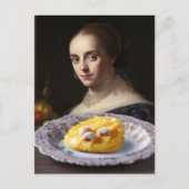 Persoon in het schilderij Kijkend naar eten Briefkaart (Voorkant)