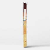 Persoon in zwarte teenslippers op bruin zand Case-Mate iPhone case (Achterkant / Links)