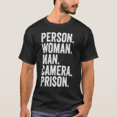 Persoon Man Camera Gevangenis T-shirt (Voorkant)