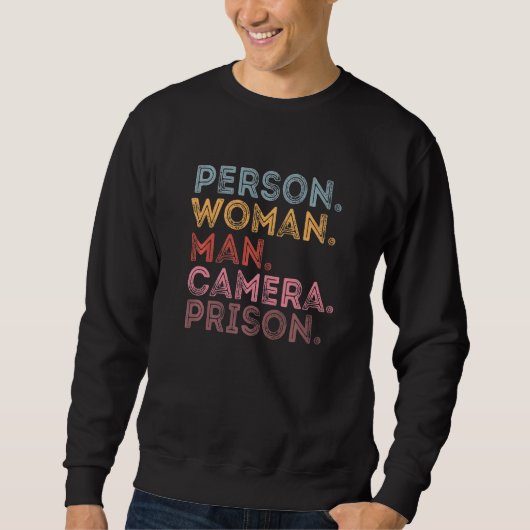 Persoon Man Camera Gevangenis Trui (Voorkant)