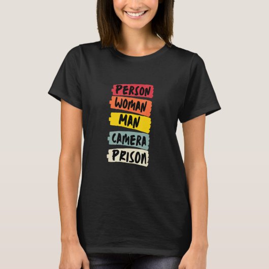 Persoon Man Camera PRISON 2 T-shirt (Voorkant)