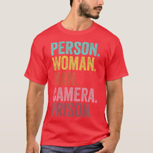 Persoon Man Camera Prison - 7 T-shirt