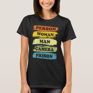 Persoon Man Camera PRISON Cool 2022 T-shirt