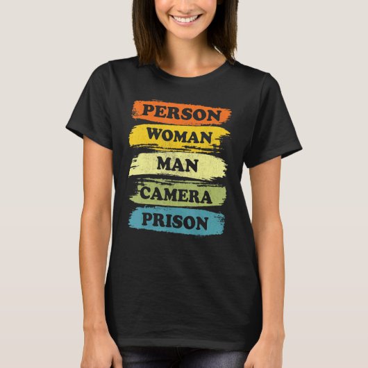 Persoon Man Camera PRISON Cool 2022 T-shirt (Voorkant)
