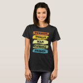 Persoon Man Camera PRISON Cool 2022 T-shirt (Voorkant volledig)