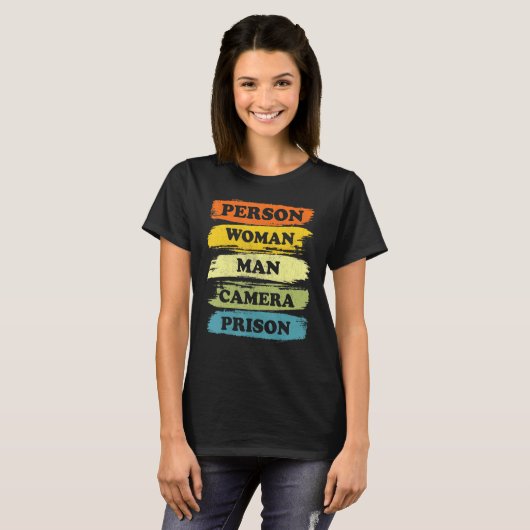 Persoon Man Camera PRISON Cool 2022 T-shirt (Voorkant volledig)