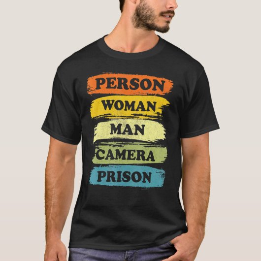 Persoon Man Camera PRISON Cool 2022 T-shirt (Voorkant)