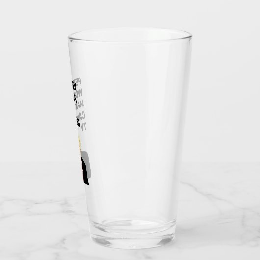 Persoon Man Camera TV Funny Trump Glas (Links)